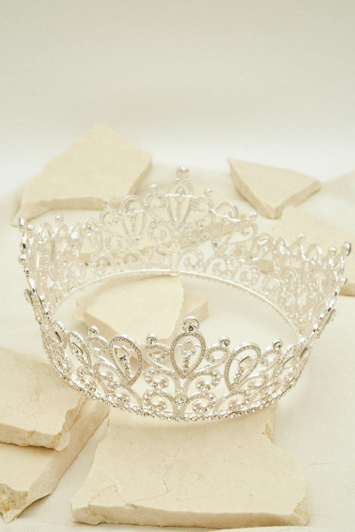 Bridal Wedding Rhinestone Bohemian Tiara Crown - The Dress Outlet