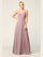 Bridesmaids Long A Line Chiffon Dress - The Dress Outlet