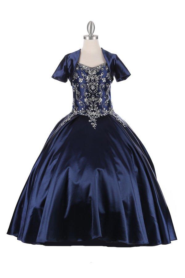 Cap Sleeve A-line Flower Girl Dress