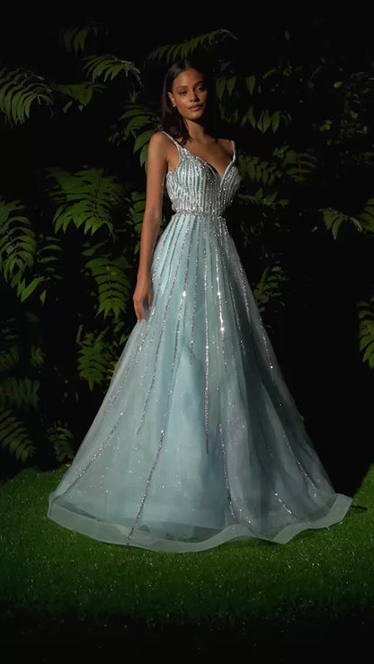 Cinderella Divine CD940 Long Sparkling Evening Gown Prom