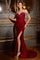 Formal Dresses Long Formal Fringe Prom Evening Dress Burgundy