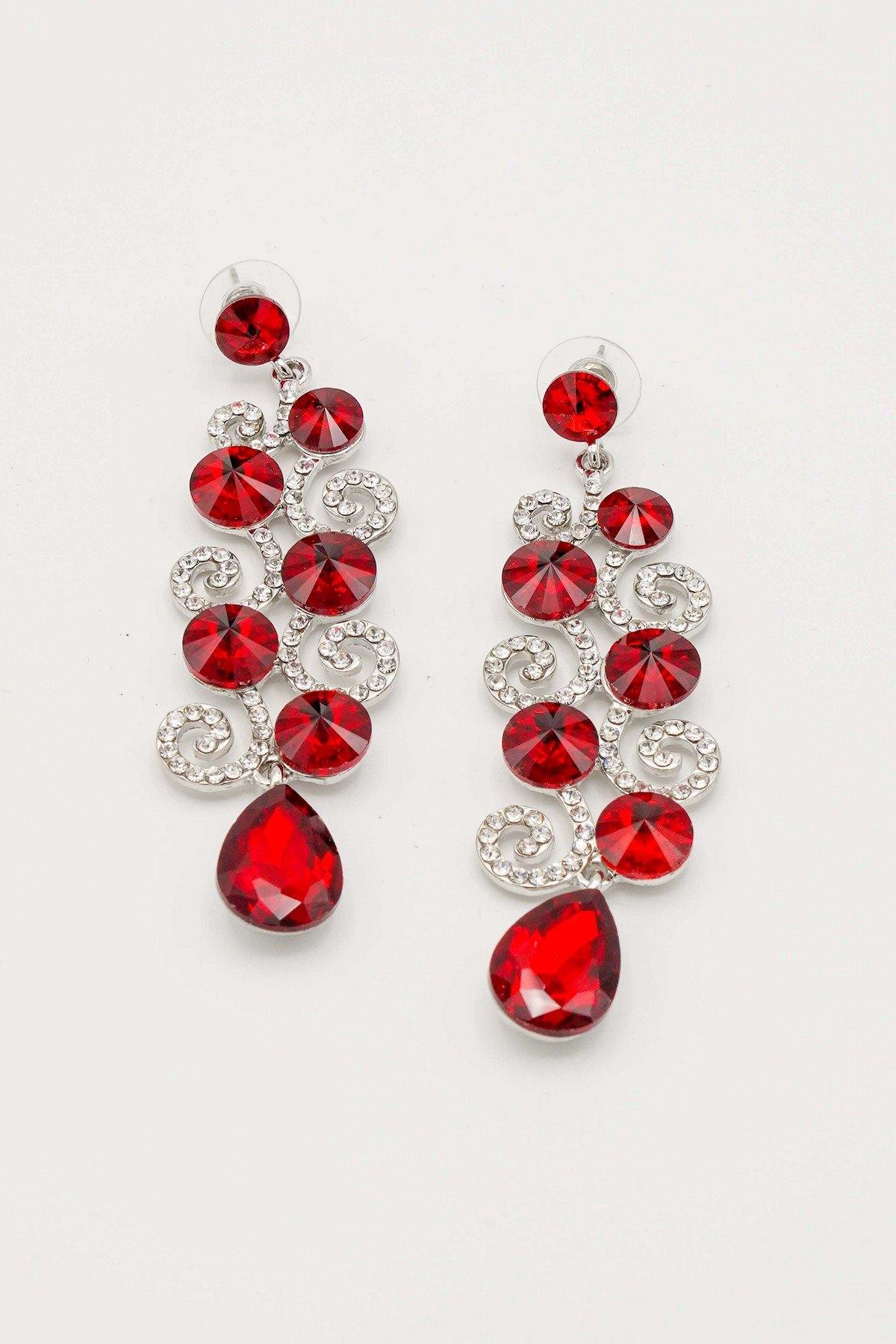 Chandelier Teardrop Bridal Rhinestone Earrings