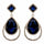 Clear Diamante Teardrop Shaped Rhinestone Earrings - The Dress Outlet