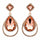 Clear Diamante Teardrop Shaped Rhinestone Earrings - The Dress Outlet