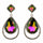 Clear Diamante Teardrop Shaped Rhinestone Earrings - The Dress Outlet