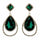 Clear Diamante Teardrop Shaped Rhinestone Earrings - The Dress Outlet
