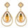 Clear Diamante Teardrop Shaped Rhinestone Earrings - The Dress Outlet