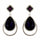 Clear Diamante Teardrop Shaped Rhinestone Earrings - The Dress Outlet