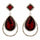 Clear Diamante Teardrop Shaped Rhinestone Earrings - The Dress Outlet