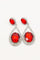 Cluster Teardrop Rhinestone Clear Diamante Earrings - The Dress Outlet
