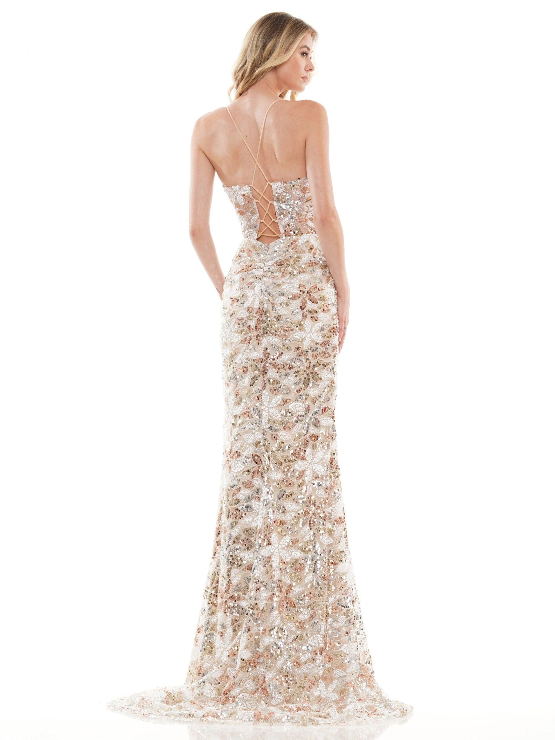 Colors Formal Long Fitted Prom Dress 2727 - The Dress Outlet