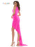 Colors High Low One Shoulder Fitted Prom Dress 2691 - The Dress Outlet