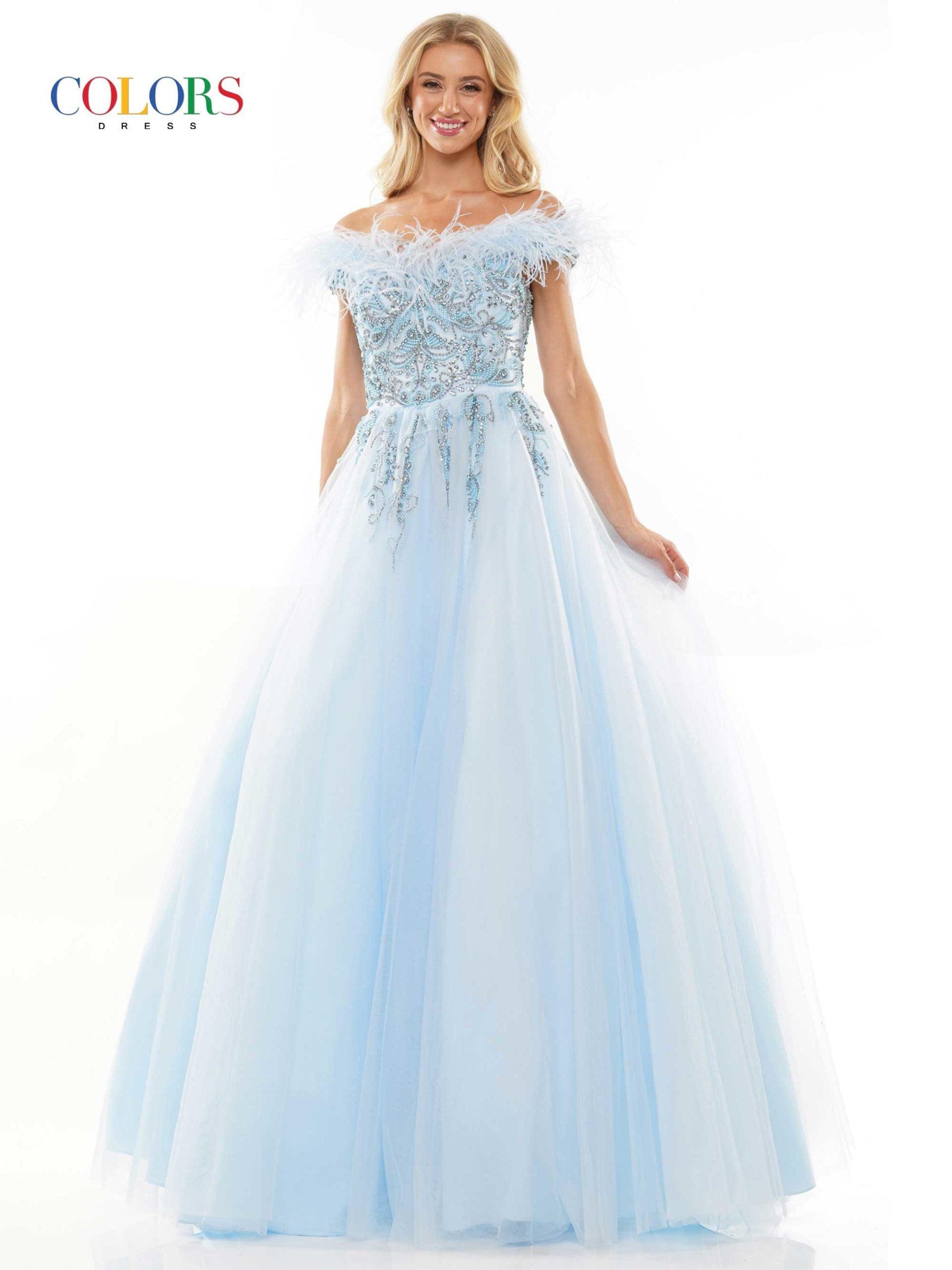 Lilac Colors 2992 Colors Long A-Line Off Shoulder Prom Dress - Prom ...