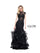Colors Long Cap Sleeve Formal Mermaid Prom Gown 842 - The Dress Outlet