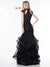 Colors Long Cap Sleeve Formal Mermaid Prom Gown 842 - The Dress Outlet