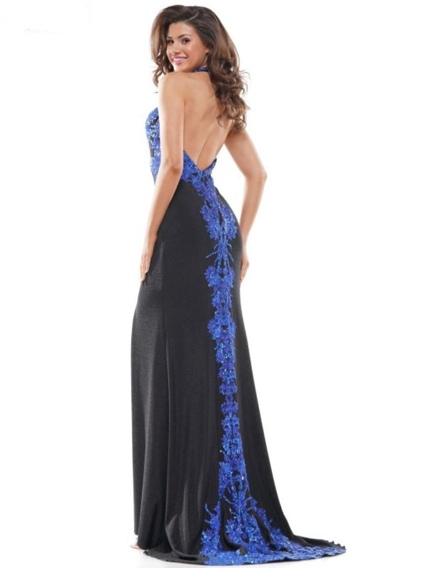 Colors Long Evening Fitted Dress G961 - The Dress Outlet