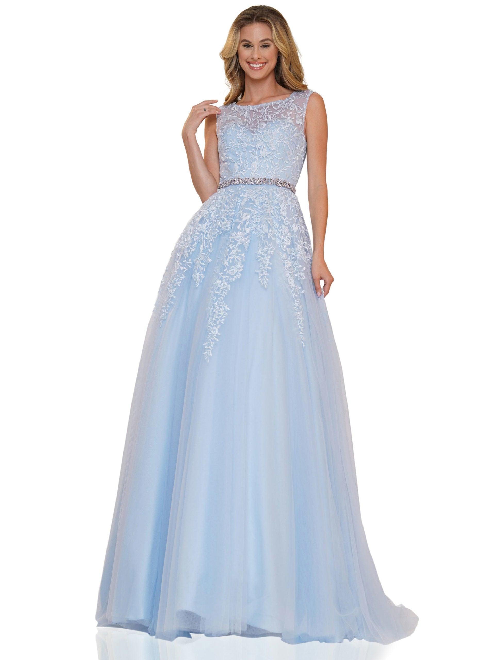 Colors Long Formal Beaded Prom Ball Gown 2744 - The Dress Outlet
