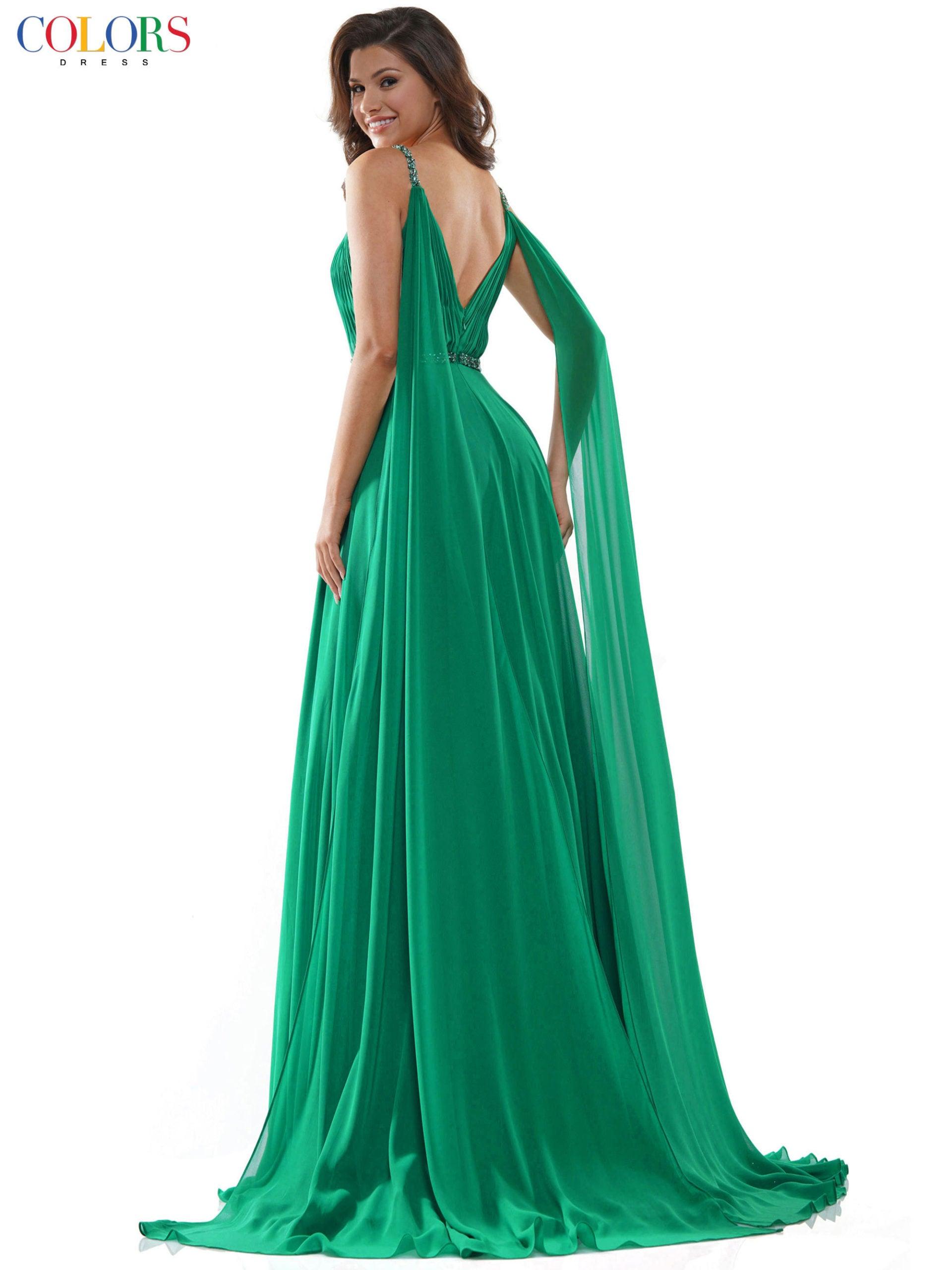 Colors 2502 Colors Long Formal Chiffon Prom Dress
