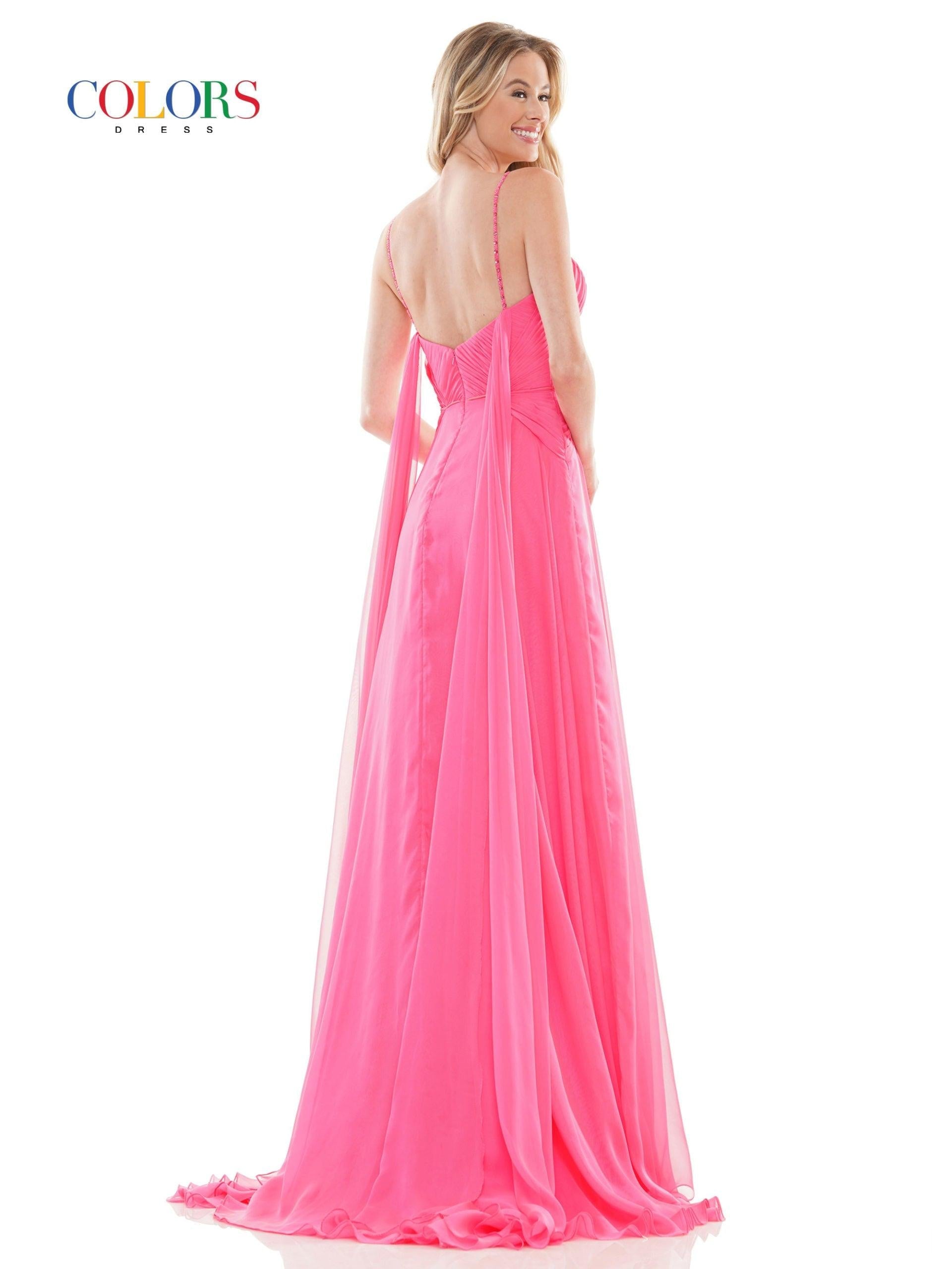 Colors 2664 Colors Long Formal Chiffon Prom Dress
