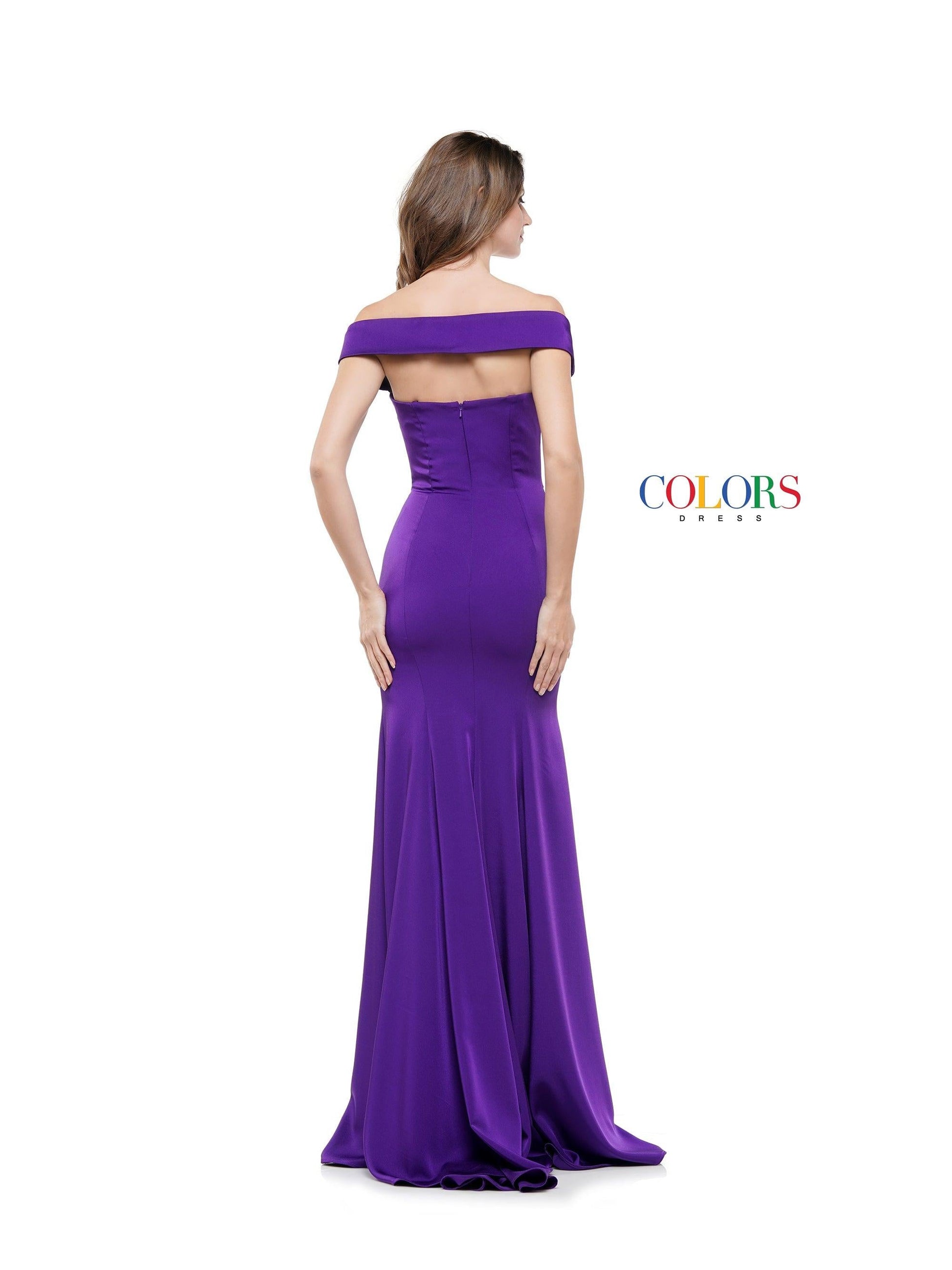 Colors 1768 Colors Long Formal Fitted Bridesmaid Dress