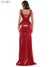 Colors Long Formal Fitted Metallic Prom Dress 2434 - The Dress Outlet
