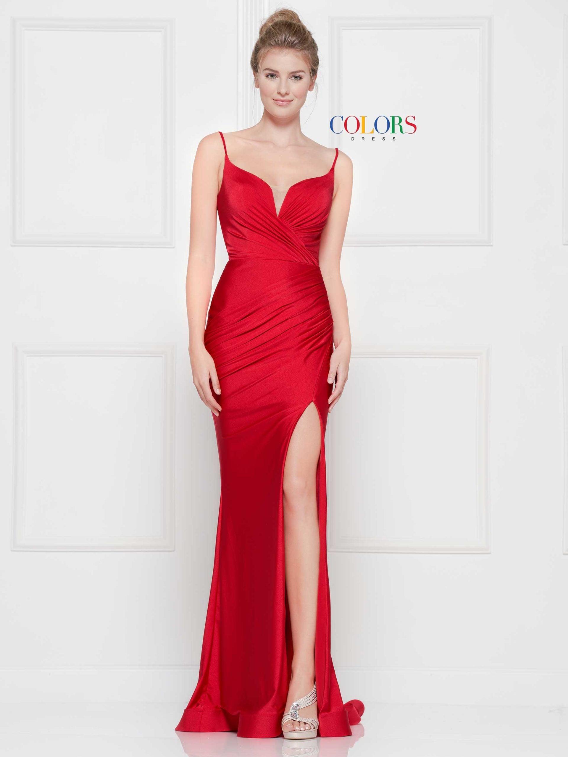 Colors 2032 Colors Long Formal Fitted Prom Dress