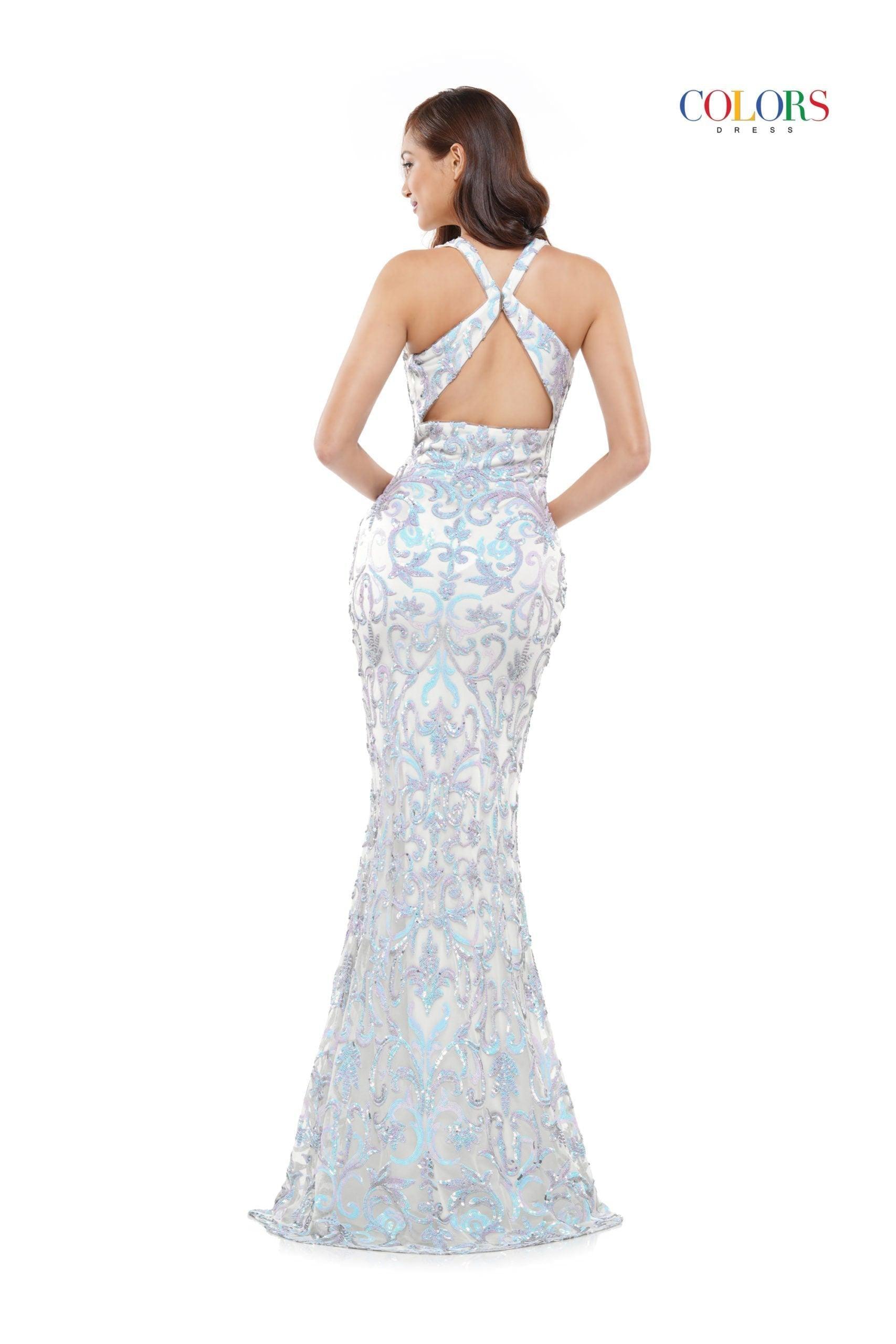 Colors Long Formal Fitted Prom Dress 2520 - The Dress Outlet
