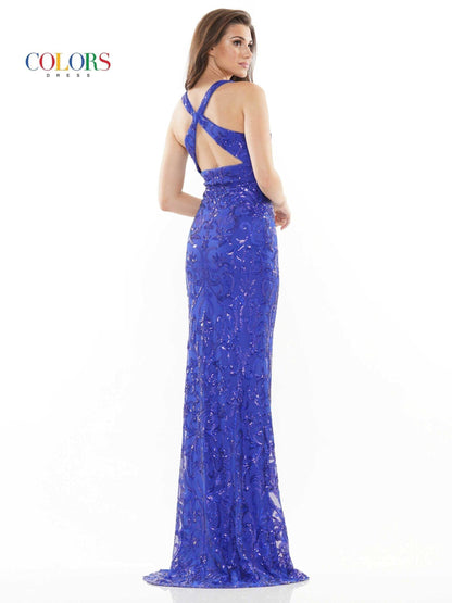 Colors Long Formal Fitted Prom Dress 2520 - The Dress Outlet