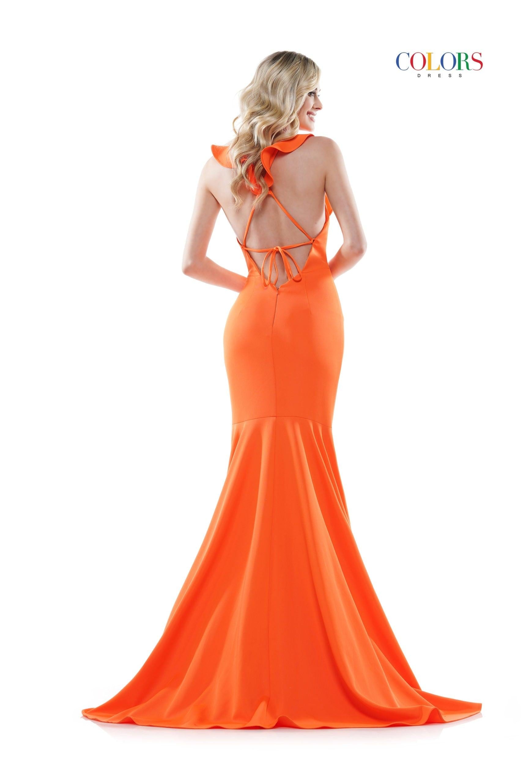 Colors 2386 Colors Long Formal Mermaid Fit Prom Dress