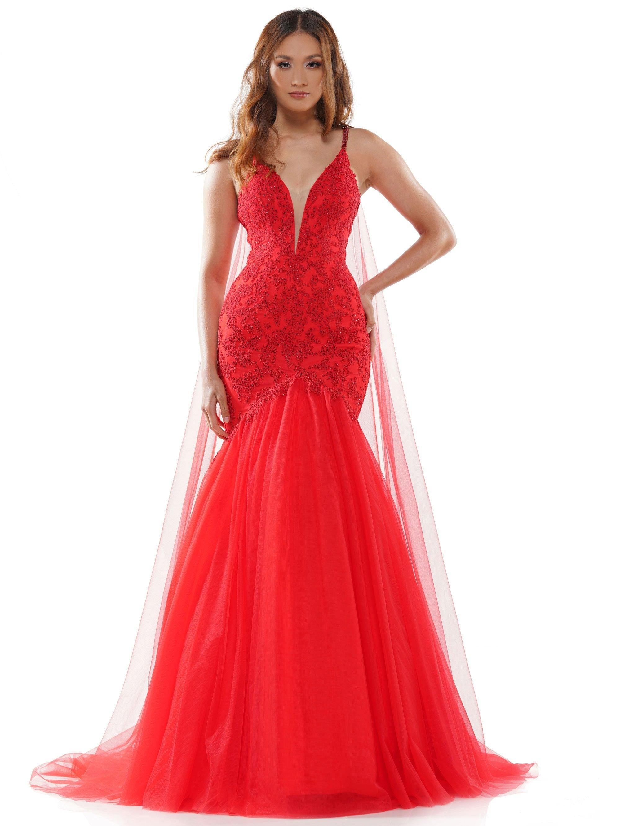 Colors Long Formal Mermaid Prom Dress Sale - The Dress Outlet
