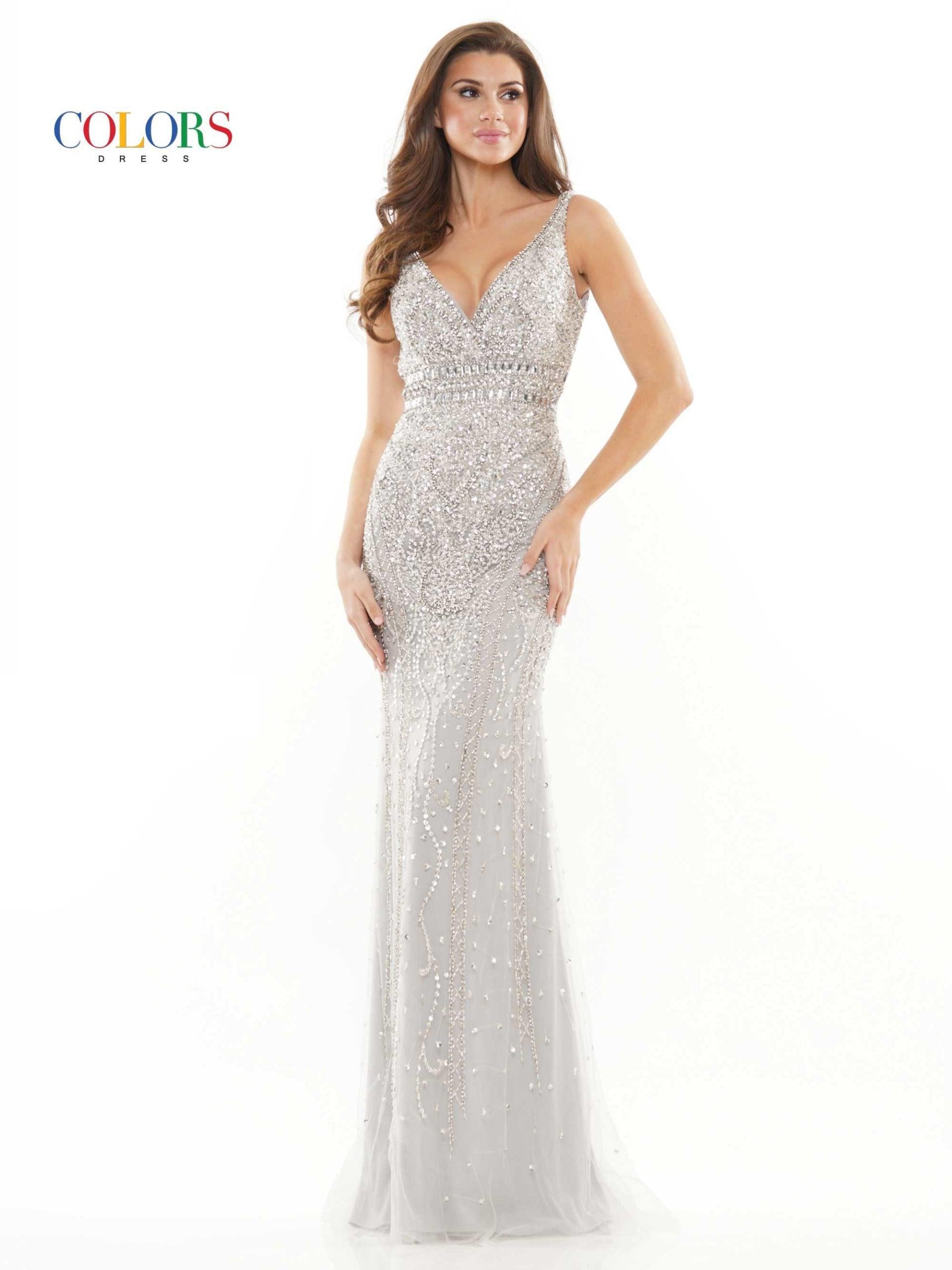 Colors 2730 Colors Long Formal Sleeveless Prom Dress