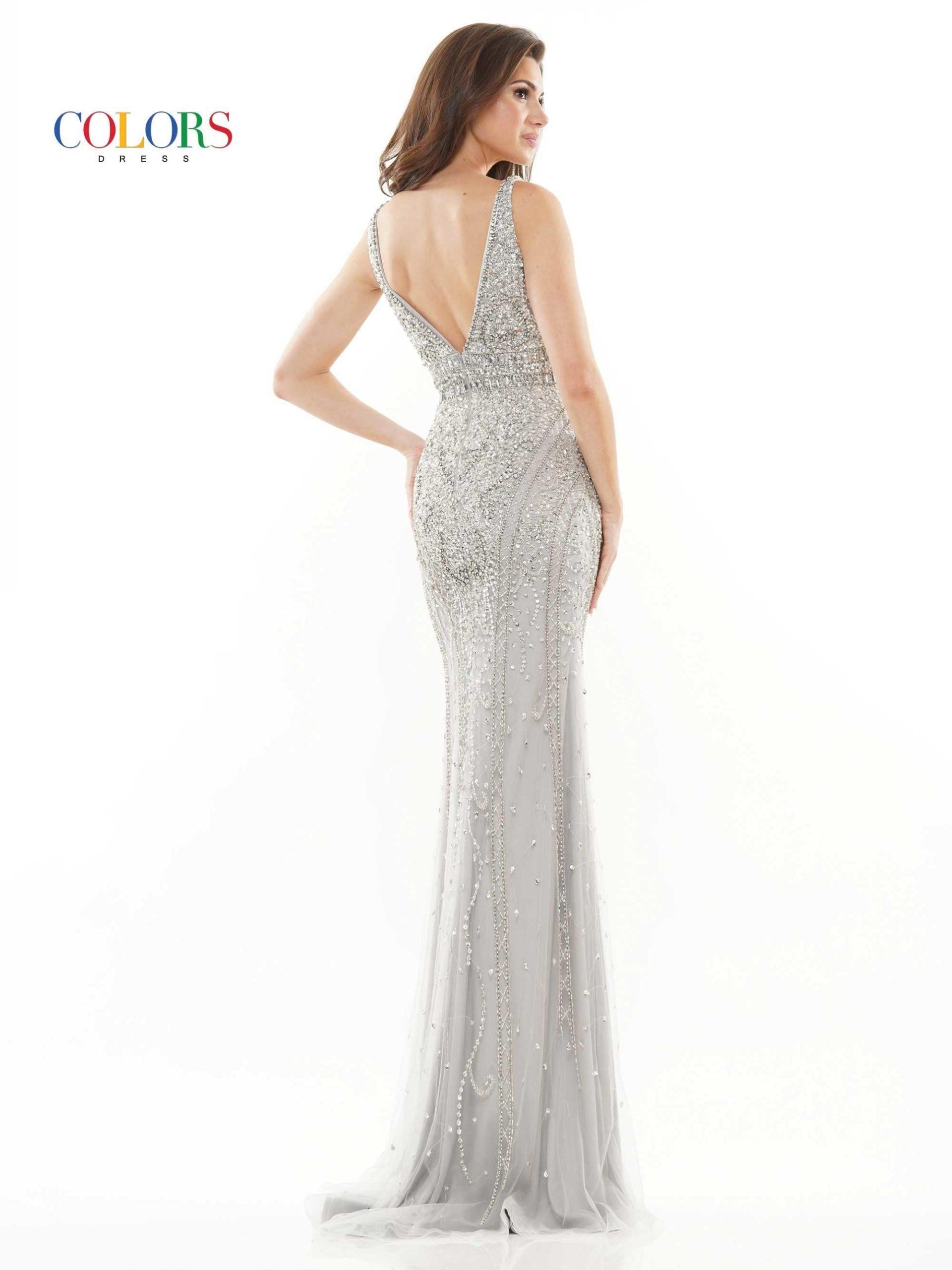 Colors 2730 Colors Long Formal Sleeveless Prom Dress