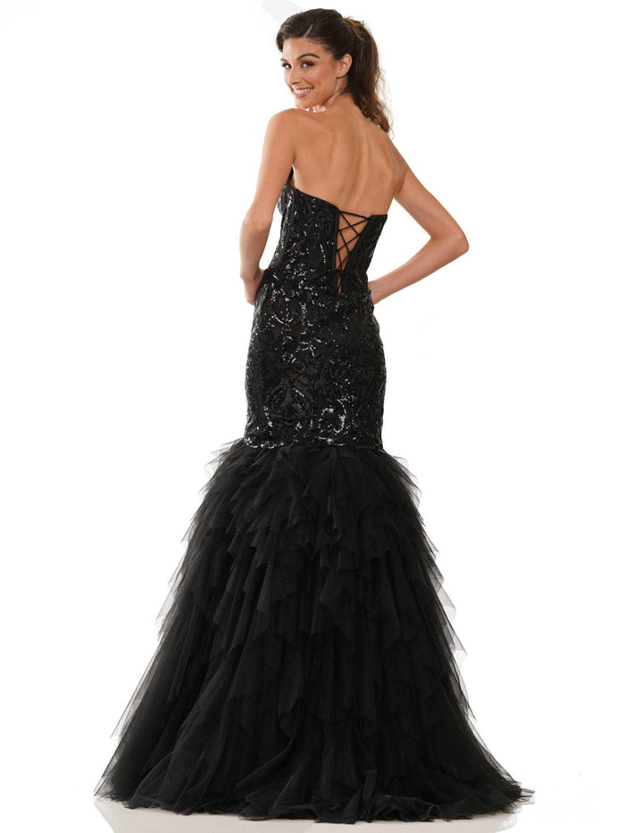 Colors Long Sexy Strapless Prom Dress 2985 - The Dress Outlet