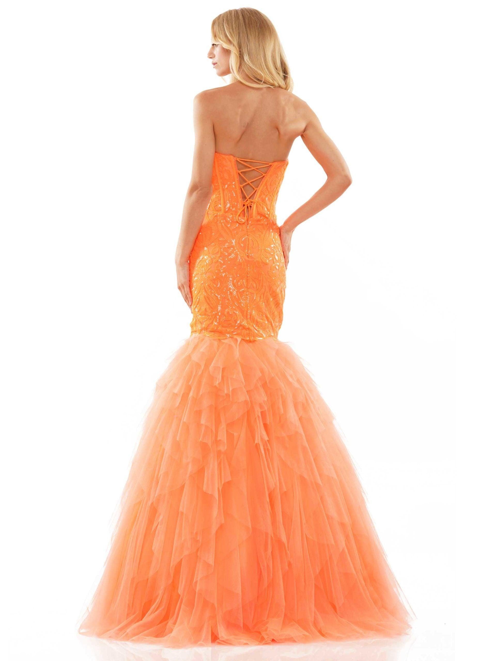 Colors Long Sexy Strapless Prom Dress 2985 - The Dress Outlet