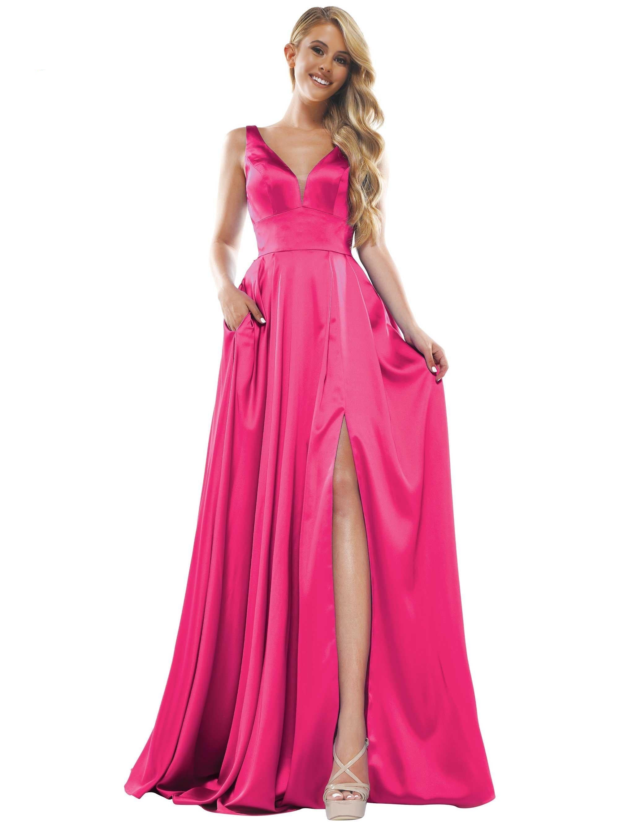 Colors Long Sleeveless Formal Prom Dress 904 - The Dress Outlet
