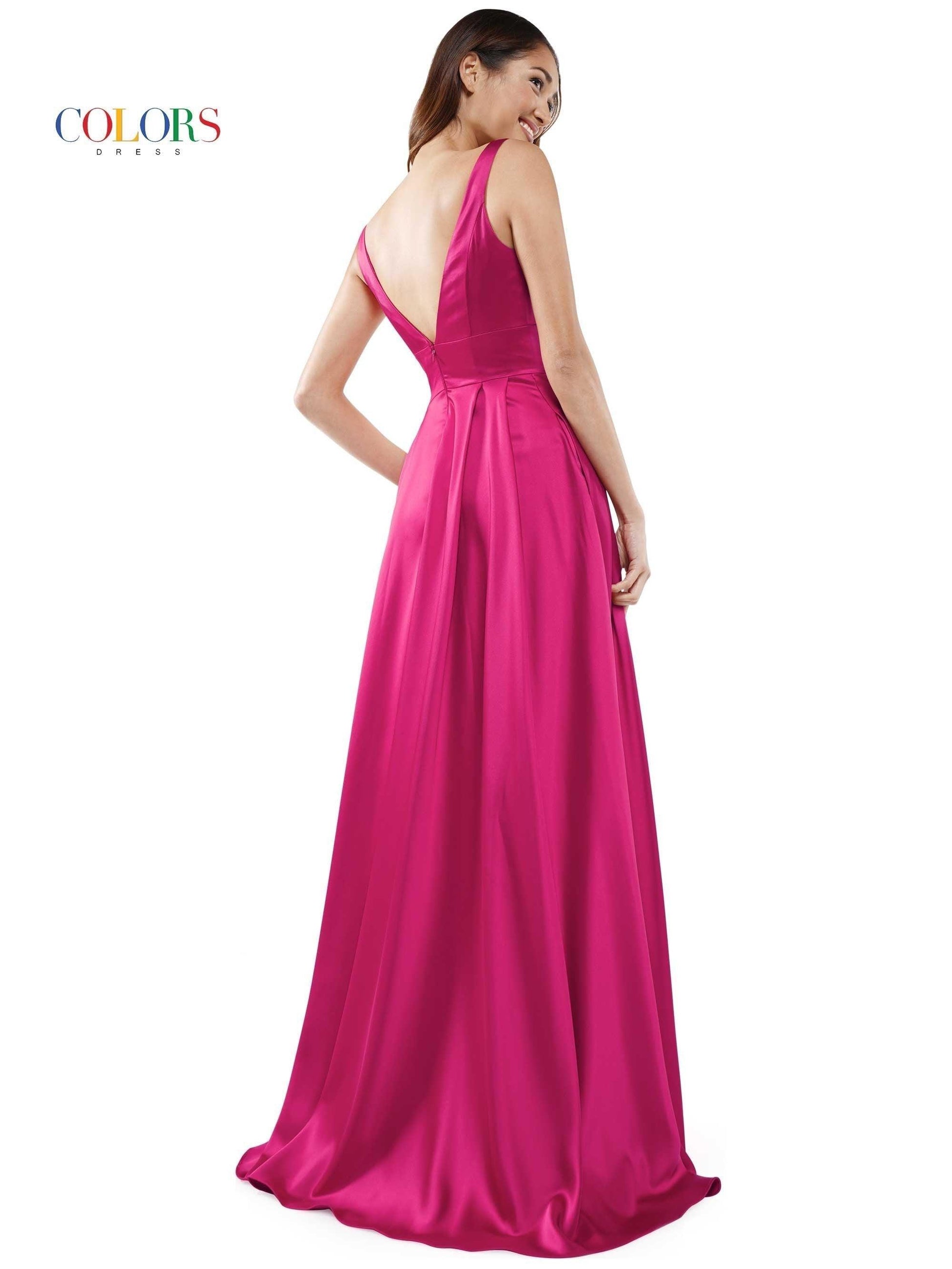Colors G904 Colors Long Sleeveless Formal Prom Dress