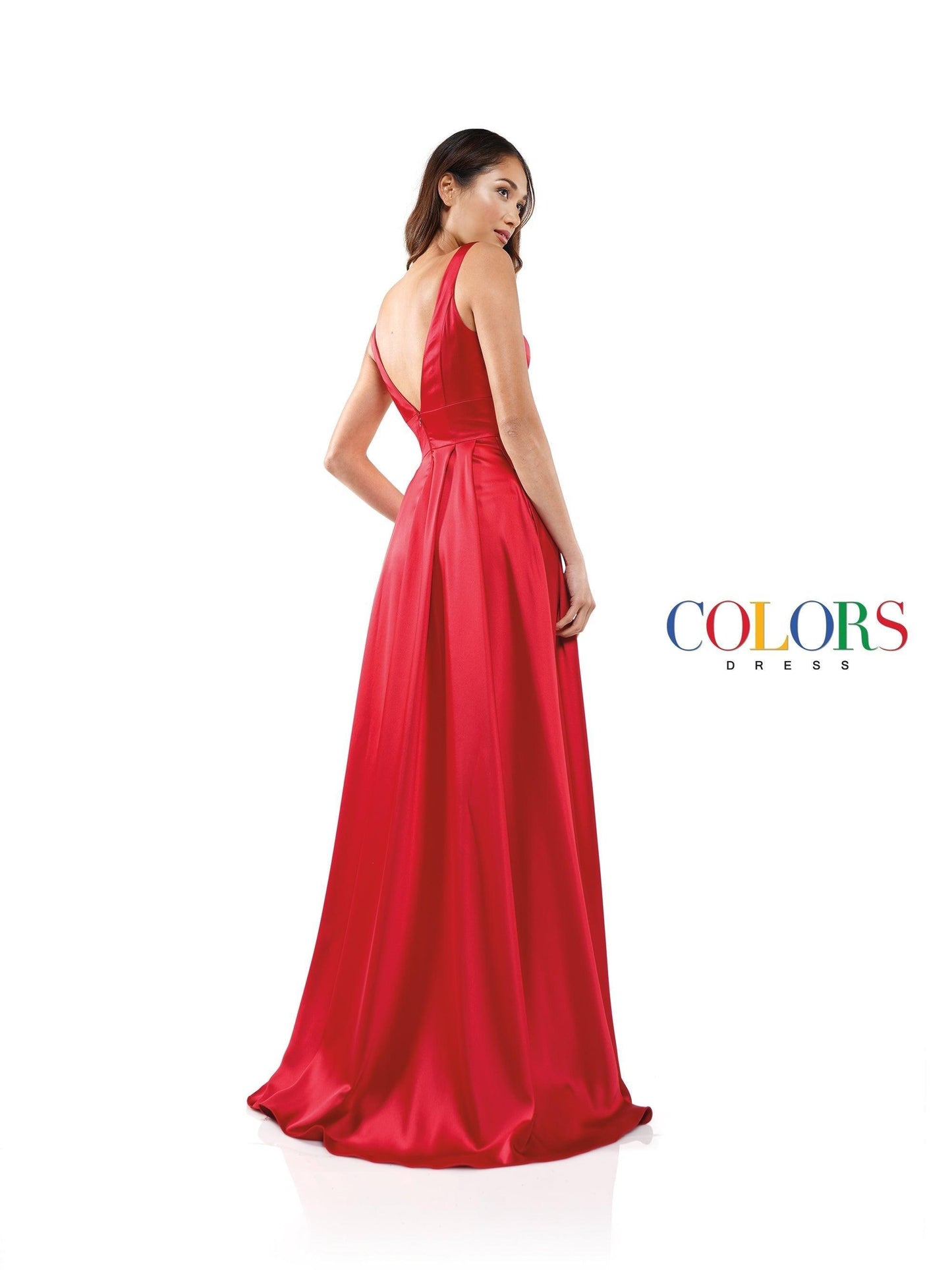 Colors Long Sleeveless Formal Prom Dress 904 - The Dress Outlet