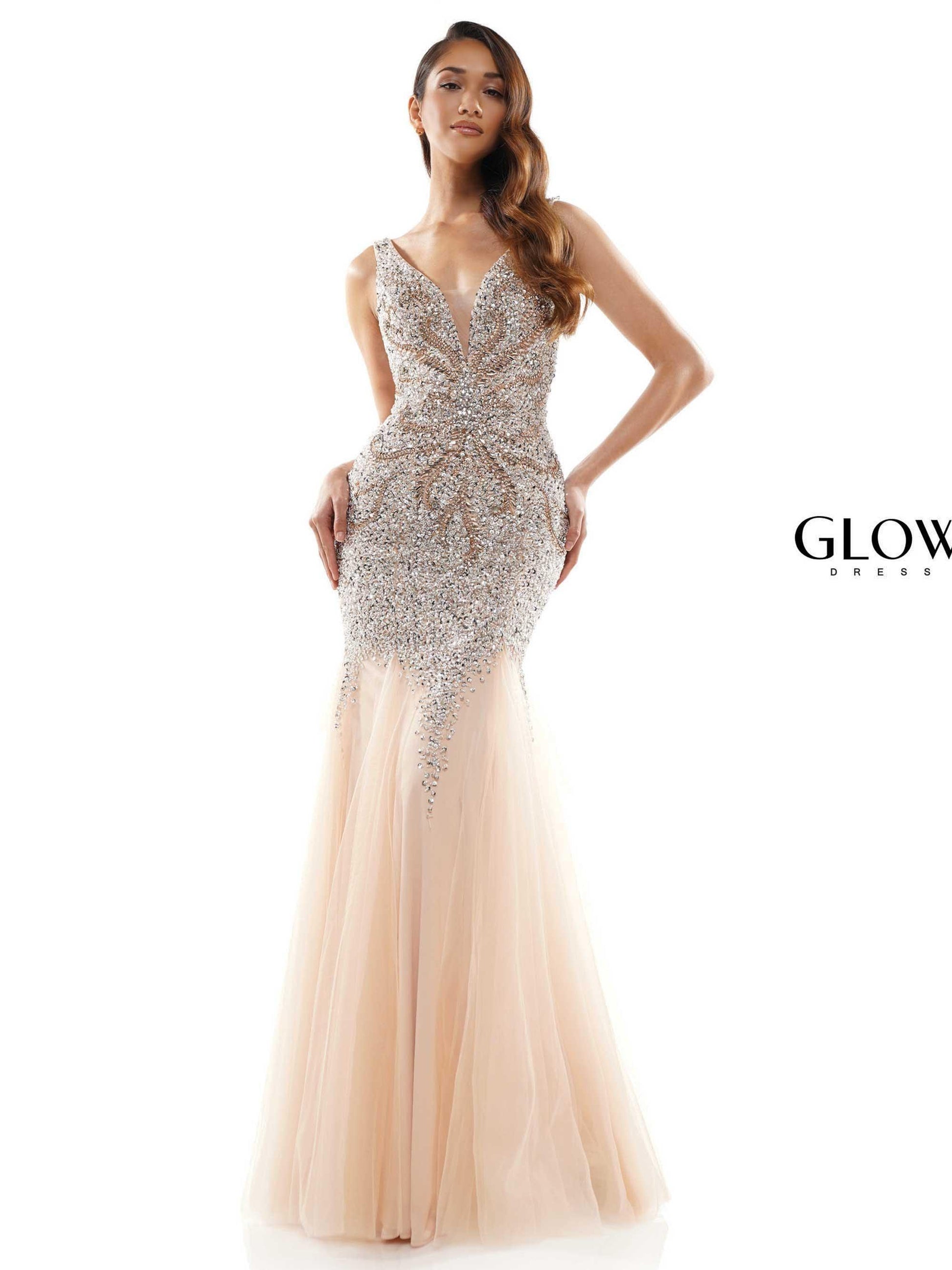 Colors G697 Colors Long Sleeveless Mermaid Prom Gown