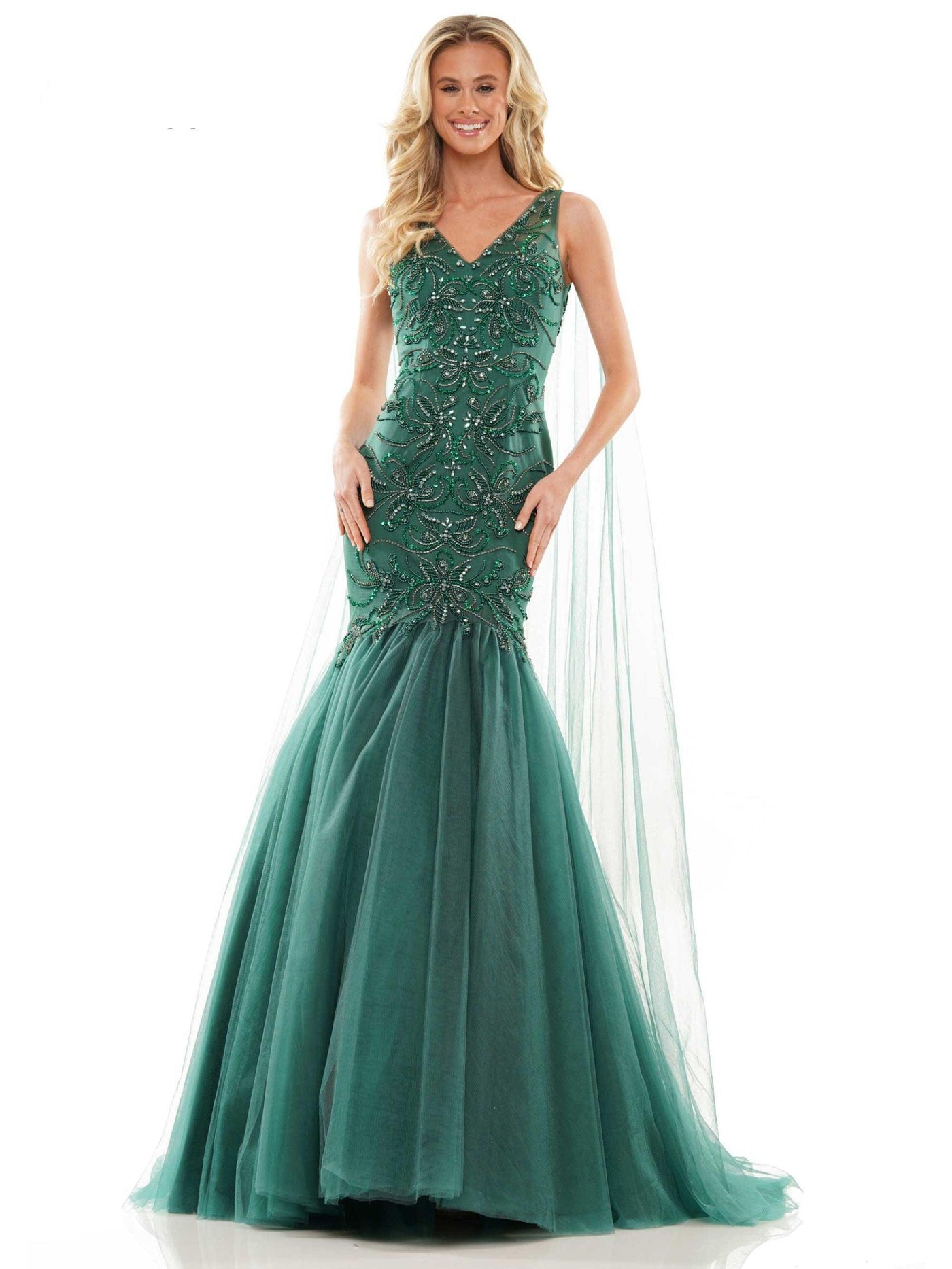 Colors Long Sleeveless Prom Dress 2993 - The Dress Outlet