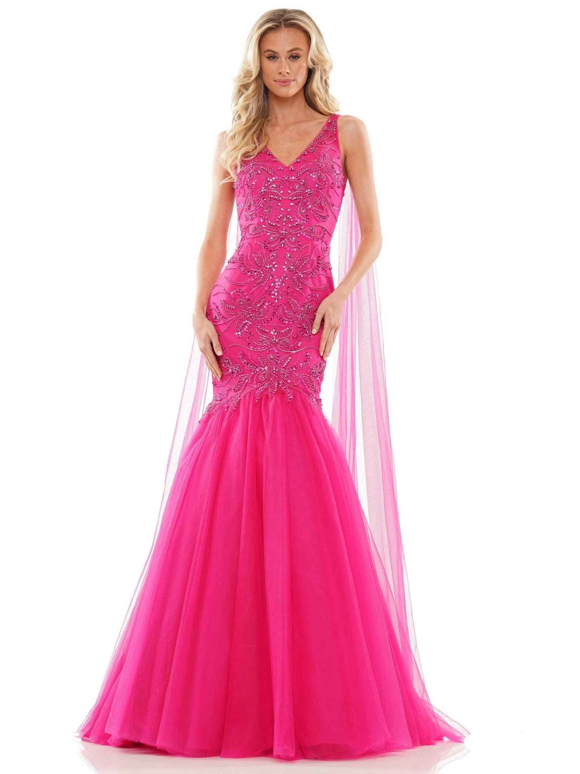 Colors Long Sleeveless Prom Dress 2993 - The Dress Outlet