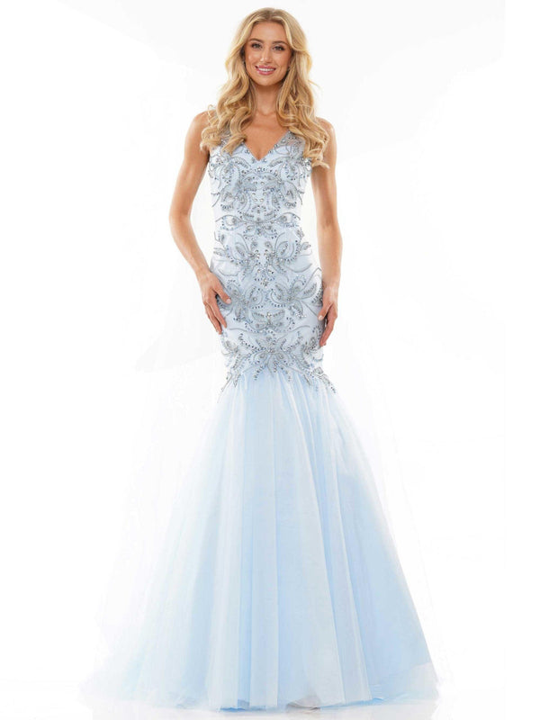Colors 2993 Colors Long Sleeveless Prom Dress