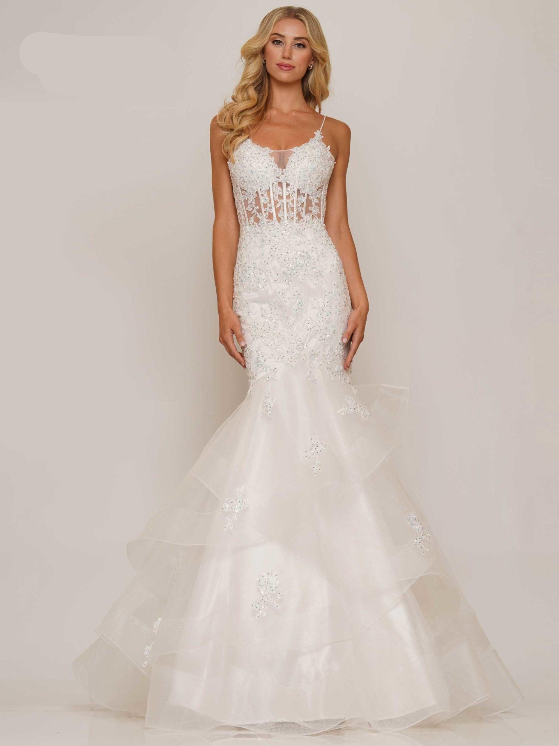 Colors Long Spaghetti Strap Evening Dress 2899 - The Dress Outlet