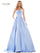 Colors Long Spaghetti Strap Evening Dress G1088 - The Dress Outlet