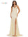 Colors Long Spaghetti Strap Glitter Prom Dress 1076 - The Dress Outlet