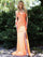 Colors Long Spaghetti Straps Evening Dress - The Dress Outlet