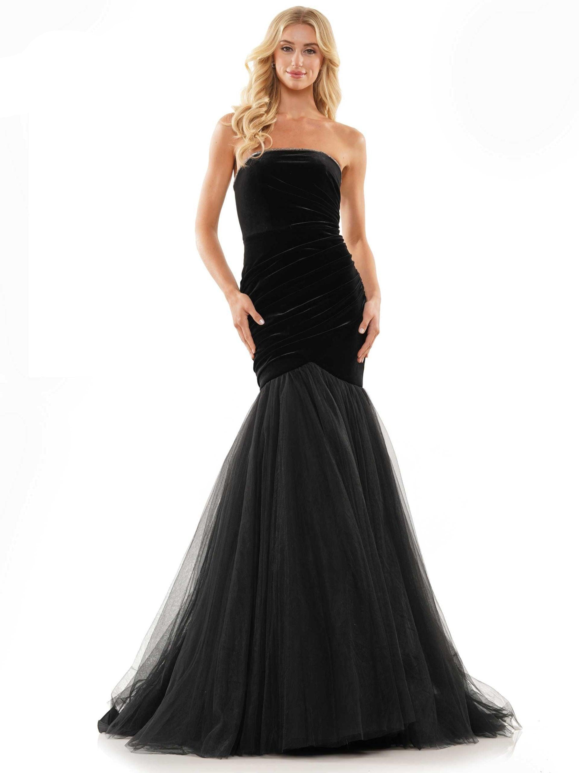 Colors Long Strapless Prom Dress 2886 - The Dress Outlet