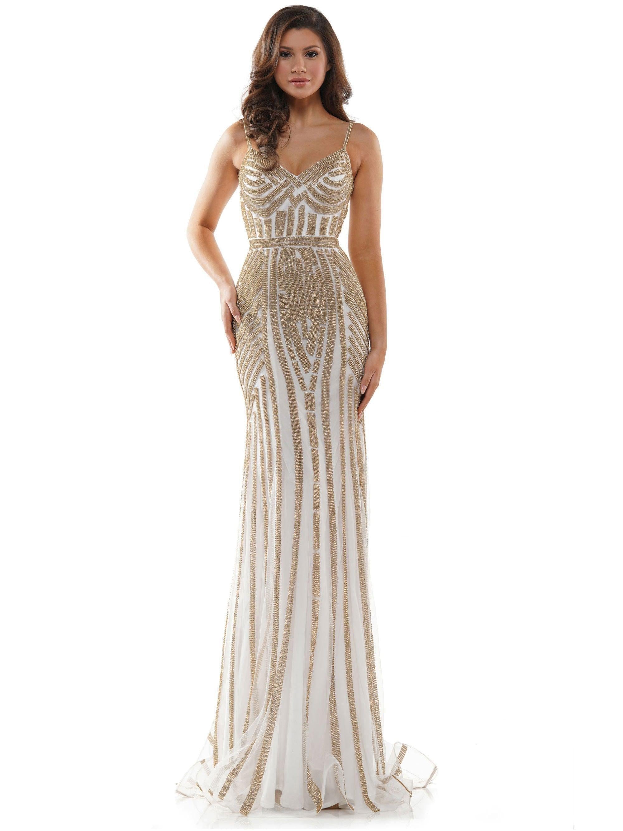 Colors Prom Long Formal Beaded Gown 664 - The Dress Outlet