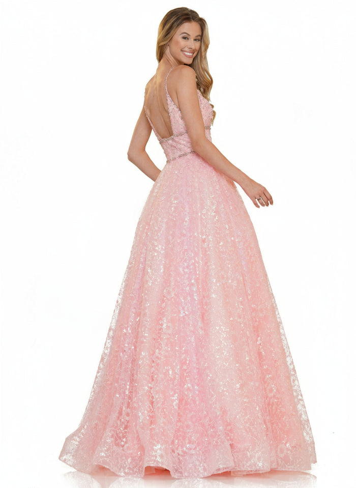 Colors Prom Long Formal Beaded Mesh Ball Gown 2288 - The Dress Outlet