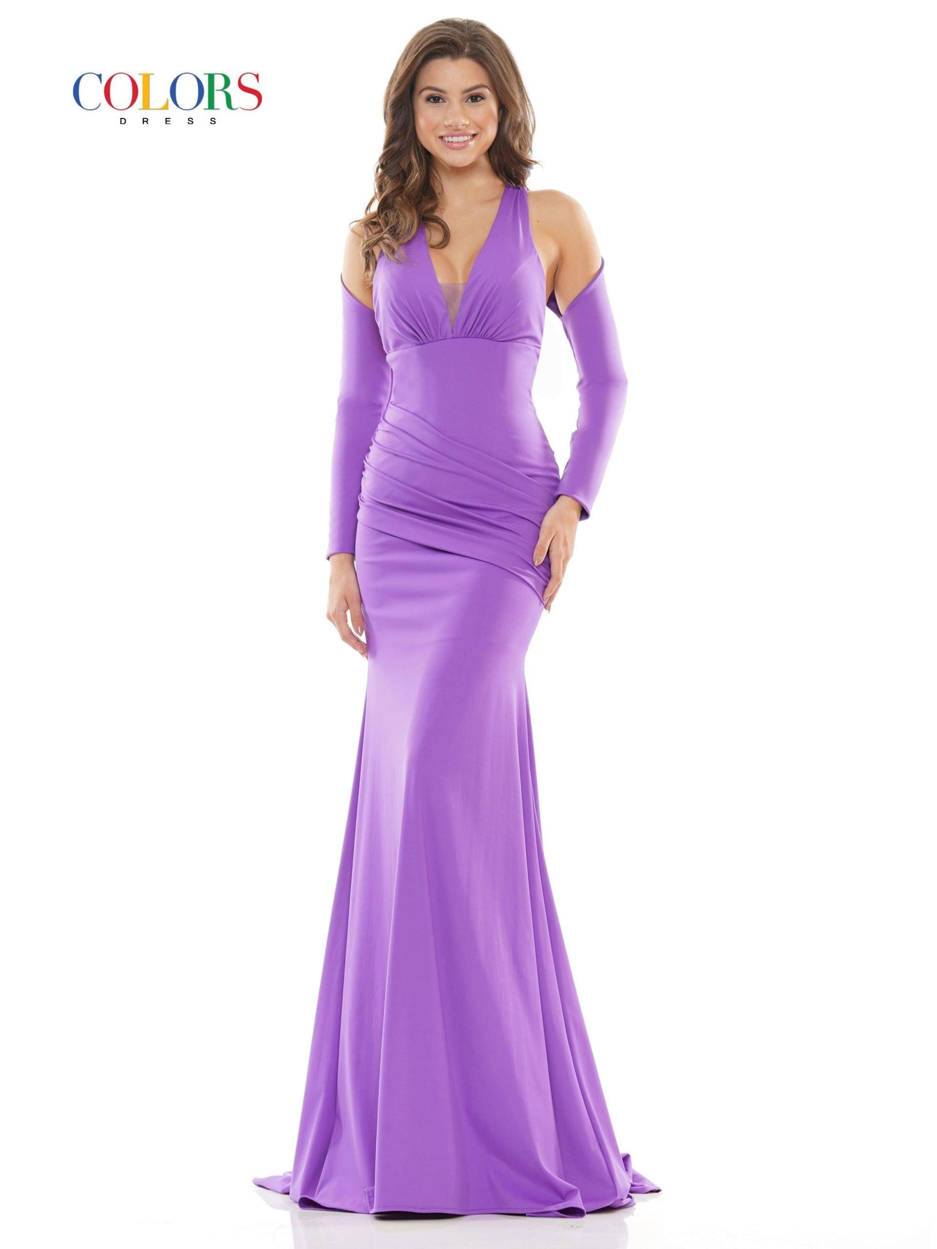 Colors Prom Long Formal Fitted Dress 2689 - The Dress Outlet