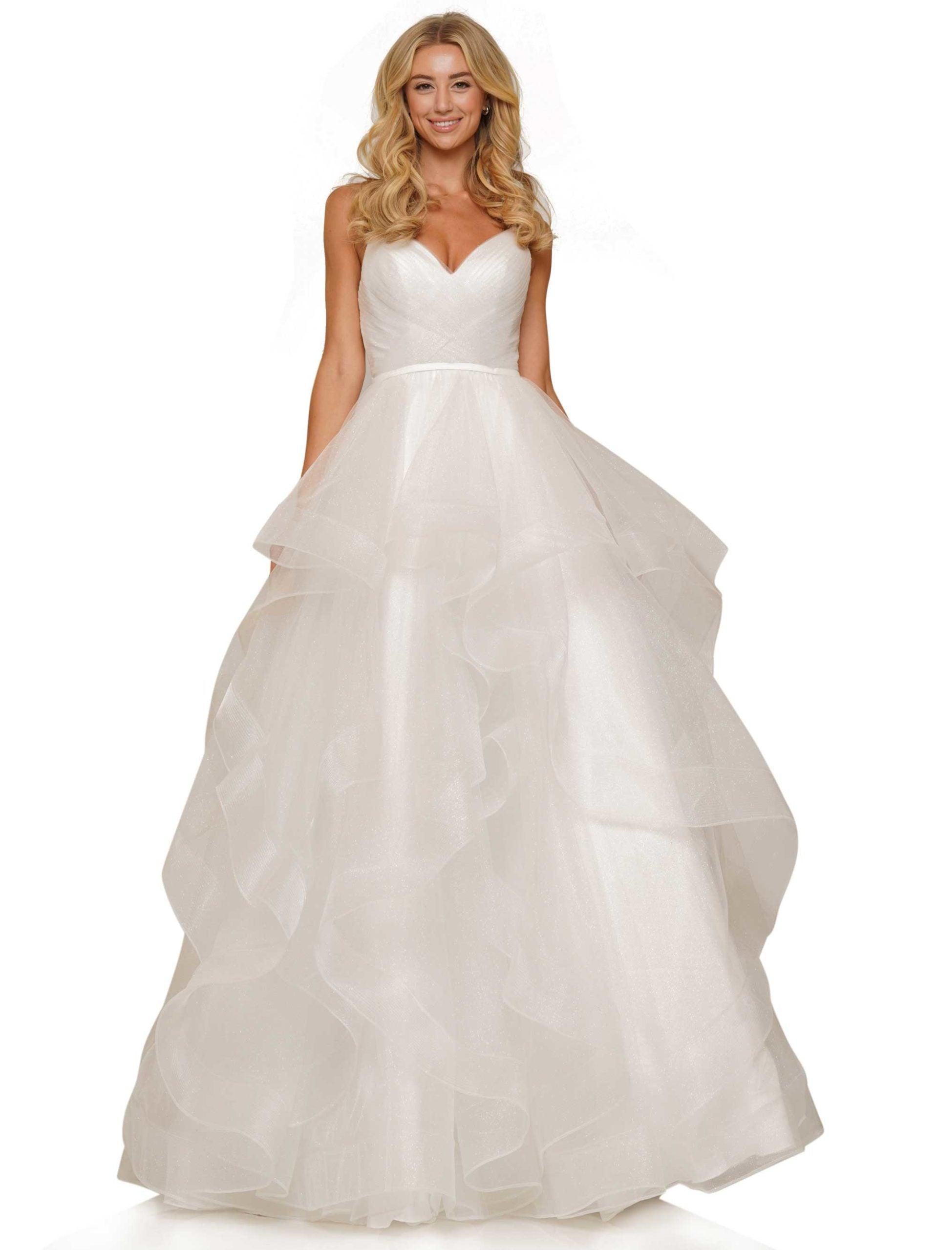 Colors Prom Long Formal Glitter Mesh Ball Gown 2381 - The Dress Outlet